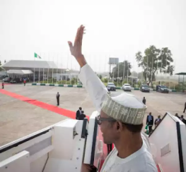 Photos: President Buhari Leaves For South Africa